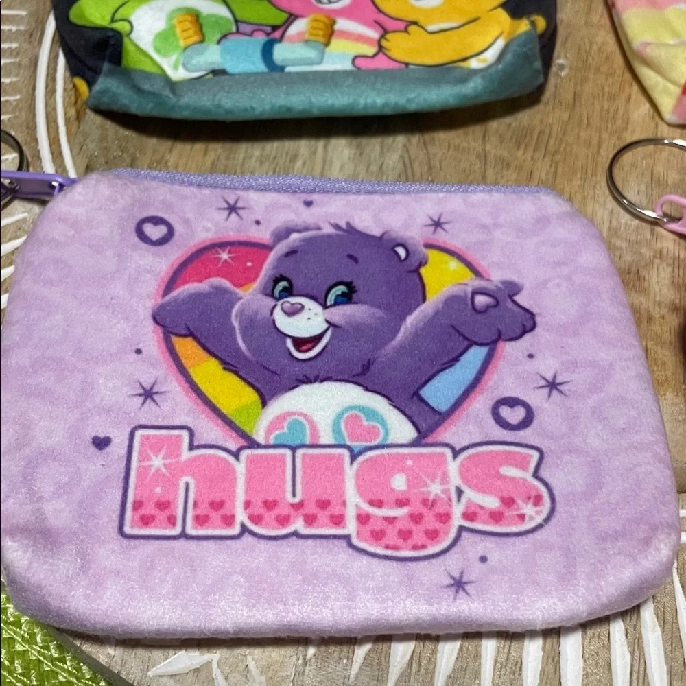 NWOT Care Bears Colorful Coin Purses Set of 4 - Picture 4 of 5